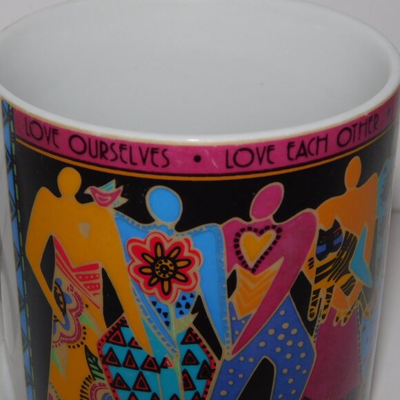 VTG 1995 Laurel Burch Spirit of WomanKind Ceramic Mug Woman Women Love - Picture 3 of 12